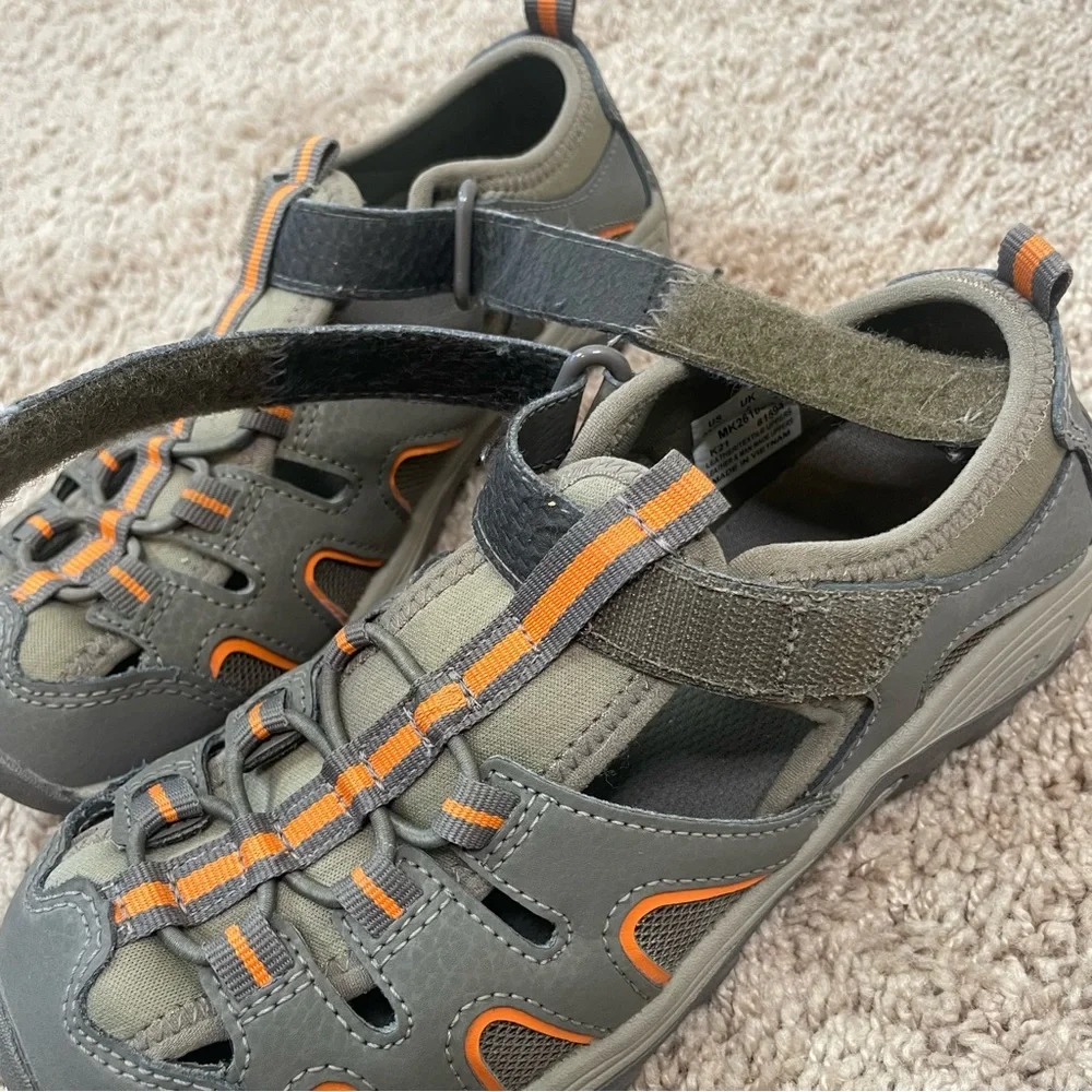 Merrell Kids Hydro H2O Hiker Outdoor Sport Sandal Size 3 Big Kid Gunsmoke/Orange